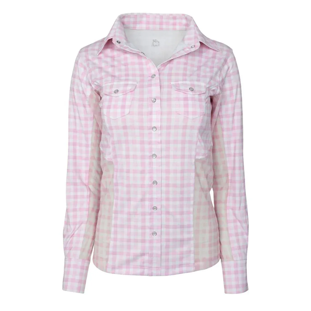 Dapplebay Ladies Gingham Button Down Western Shirt - Image 2