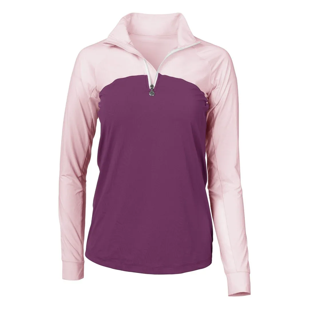 Dapplebay Lady 1/4 Zip Long Sleeve Riding Top - Image 2