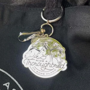 Dapplebay Ride A Thoroughbred Keychain