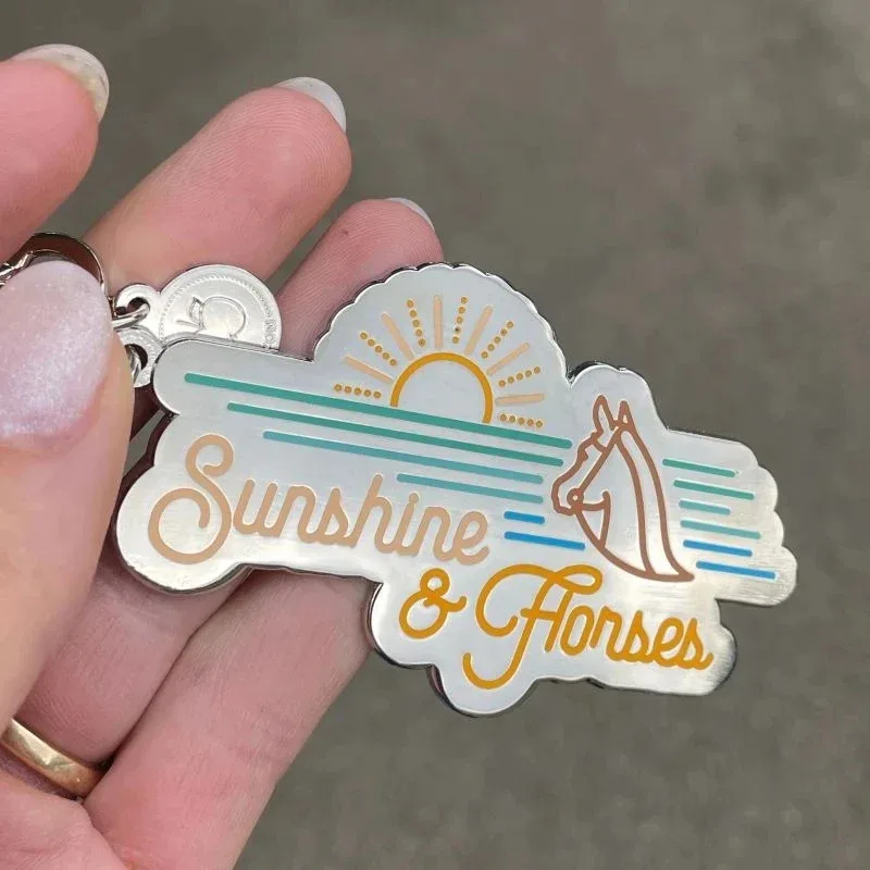 Dapplebay Sunshine & Horses Keychain - Image 2