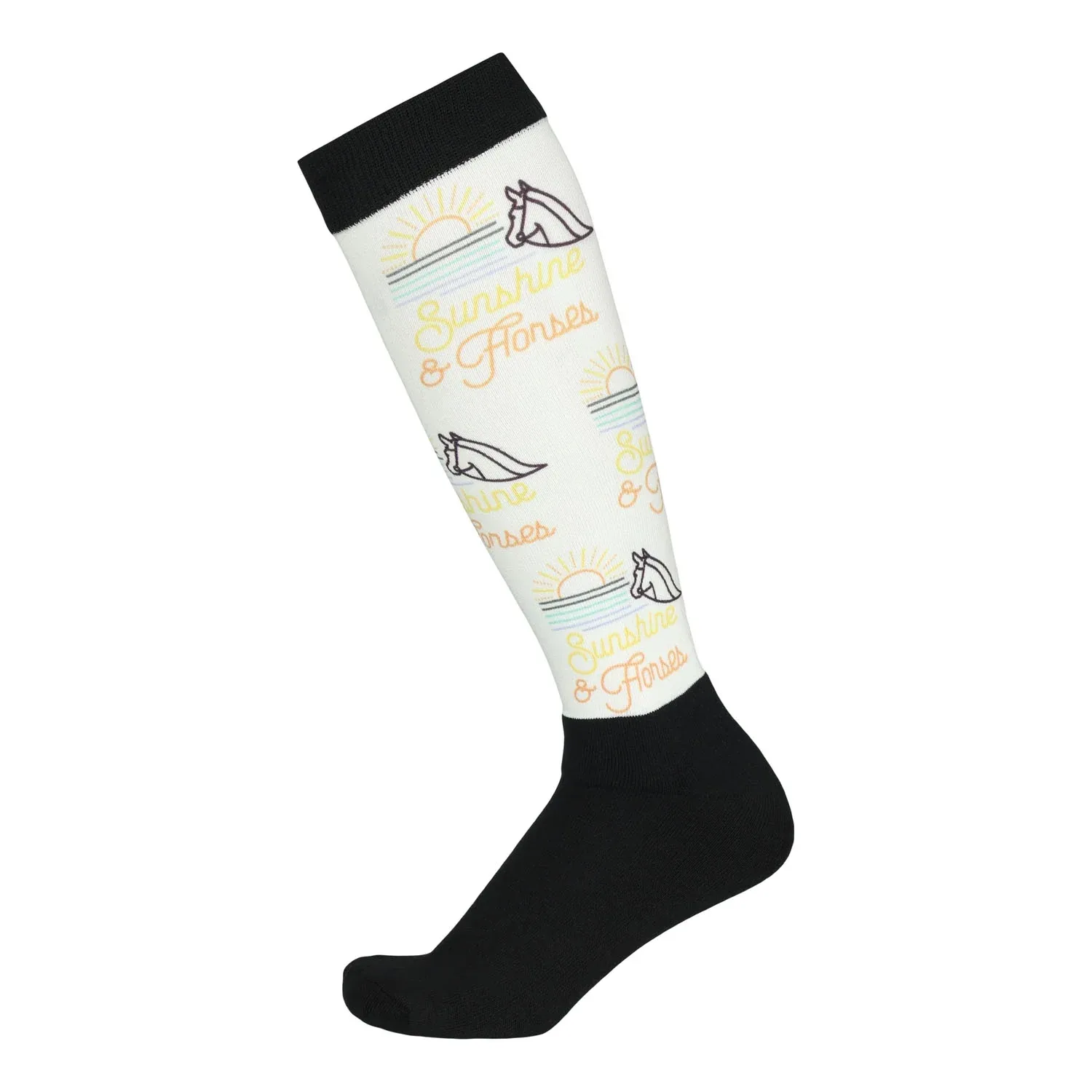 Dapplebay Sunshine & Horses Slick Boot Socks