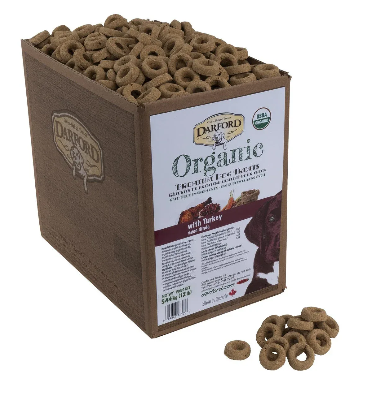 Darford Organic Premium Turkey Dog Treat 12 lb
