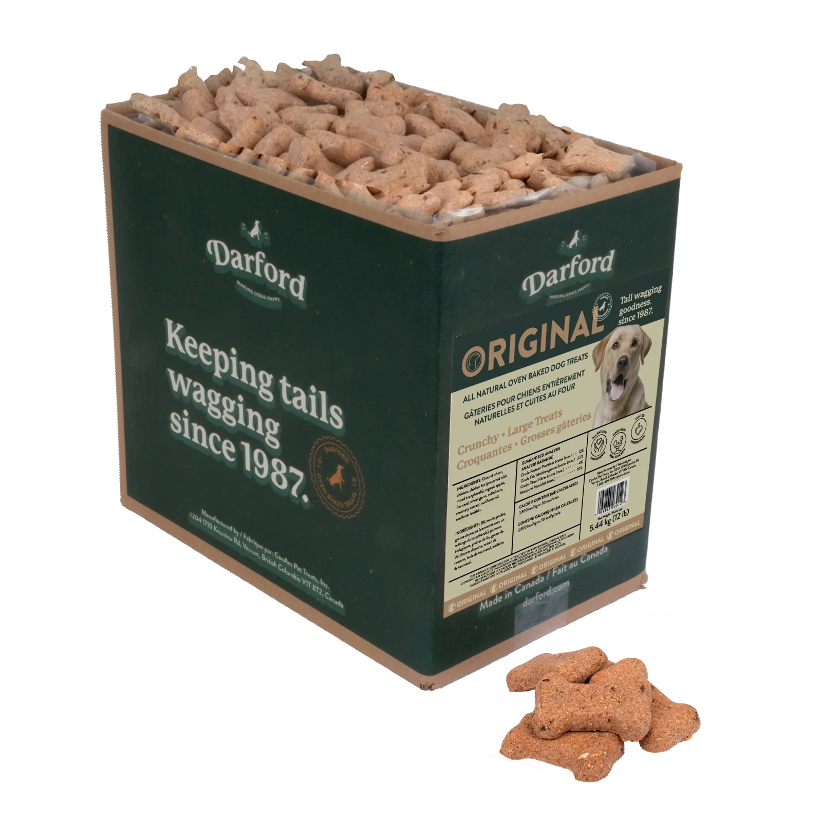 Darford Originals Crunchy Dog Treats Bulk Large, 12 lb