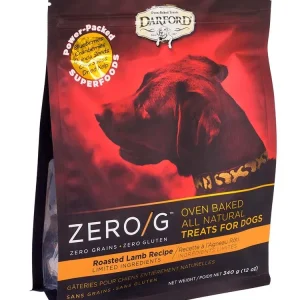 Darford Zero/G MINIS Oven Baked Dog Treats Roasted Lamb Recipe Regular Roasted Lamb Recipe 12 oz