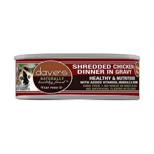 Dave's Pet Cat Naturally Healthy Shredded Chicken 5.5oz {L+x} C=24