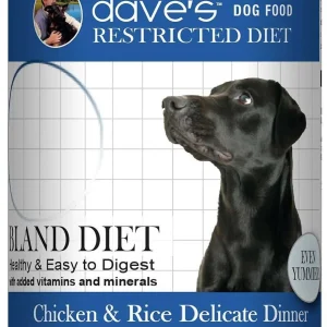 Dave's Pet Dog Restricted Diet Bland Chicken And Rice, 13.2 oz each, Case of 12