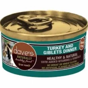 Dave's Pet Food Cat Turkey Giblets 5.5oz {L+x} C=24