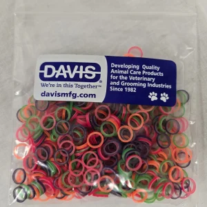 Davis Grooming Bands Rosin-coated Assorted Colors 1/4" 500ct