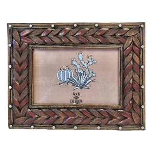 Deleon Braided Leather Rustic Frame