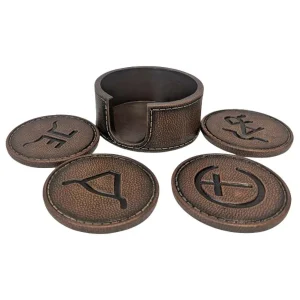 Deleon Sagebrush Range Heritage Marks Coaster Set