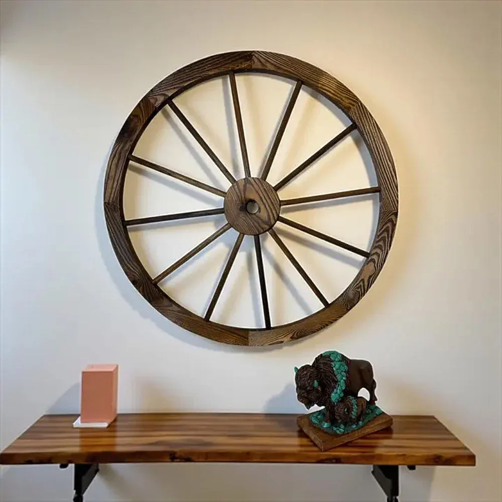 Deleon Wagon Wheel Decor - Image 2