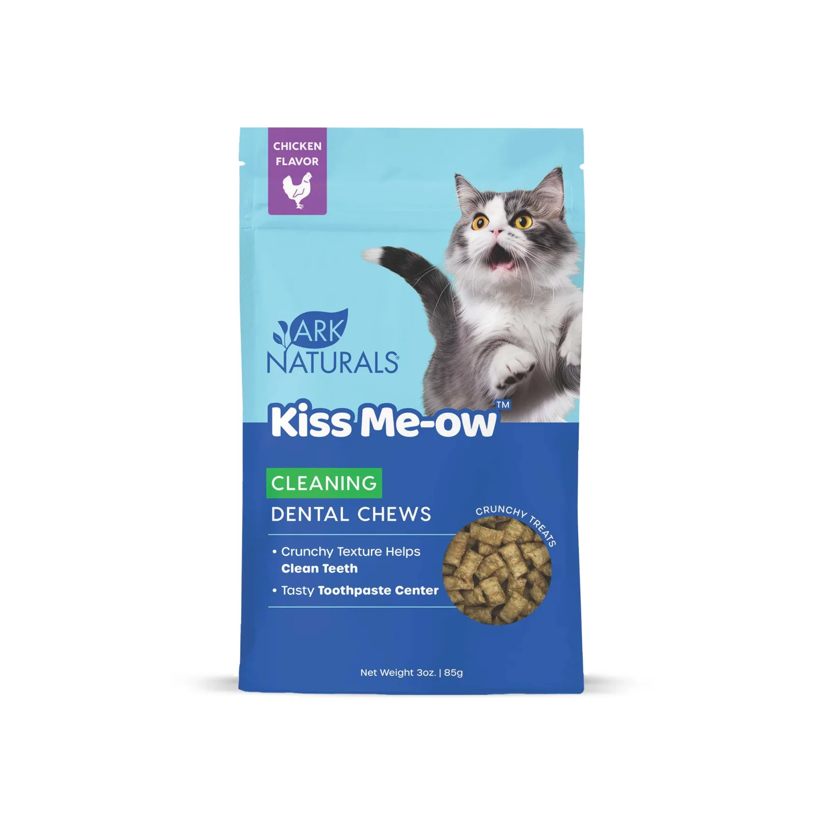 Dental Chews Kiss Me-Ow, Cleaning Chicken, 3oz