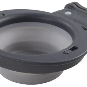Dexas Collapsible Kennel Bowl Light Grey 2.5 Cup