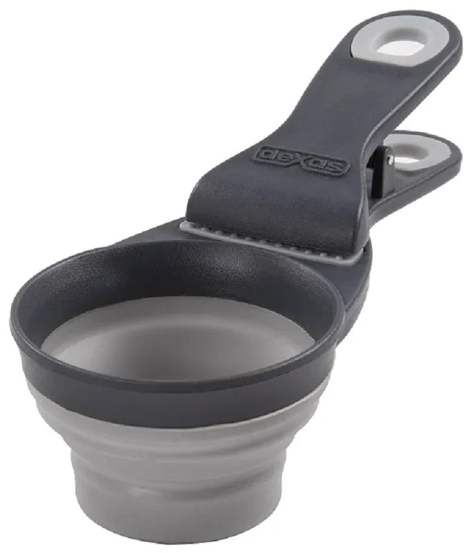 Dexas Collapsible KlipScoop Light Grey 1 Cup
