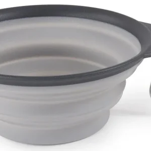 Dexas Collapsible Travel Cup with Carabiner Light Grey 1 Cup