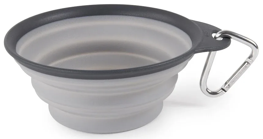Dexas Collapsible Travel Cup with Carabiner Light Grey 2 Cup