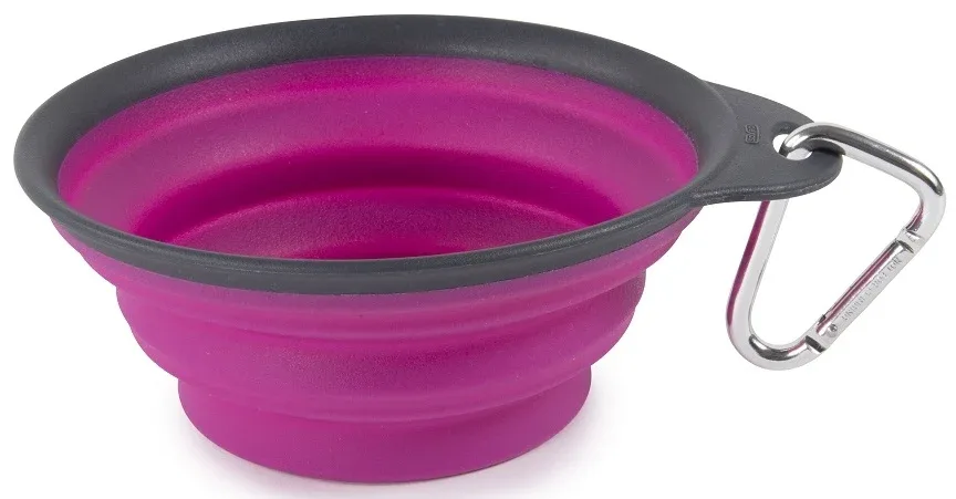 Dexas Collapsible Travel Cup with Carabiner Pink 2 Cup