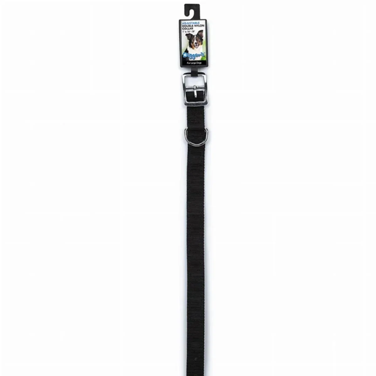 DGR, 1 in Dbl Nylon Dog Collar, 18 in Black - Image 2