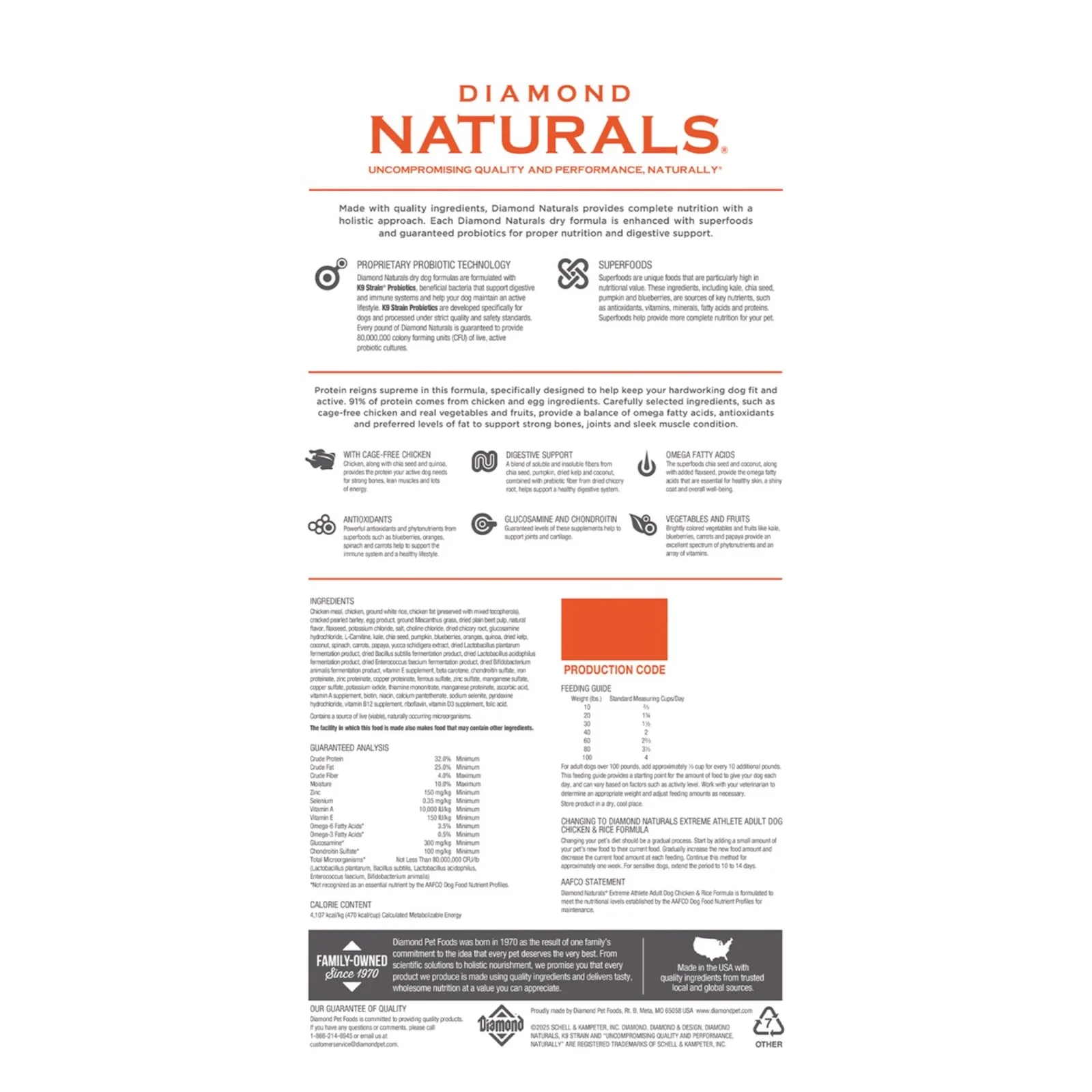 Diamond Naturals Extreme Athlete Dry Dog Food - Image 2
