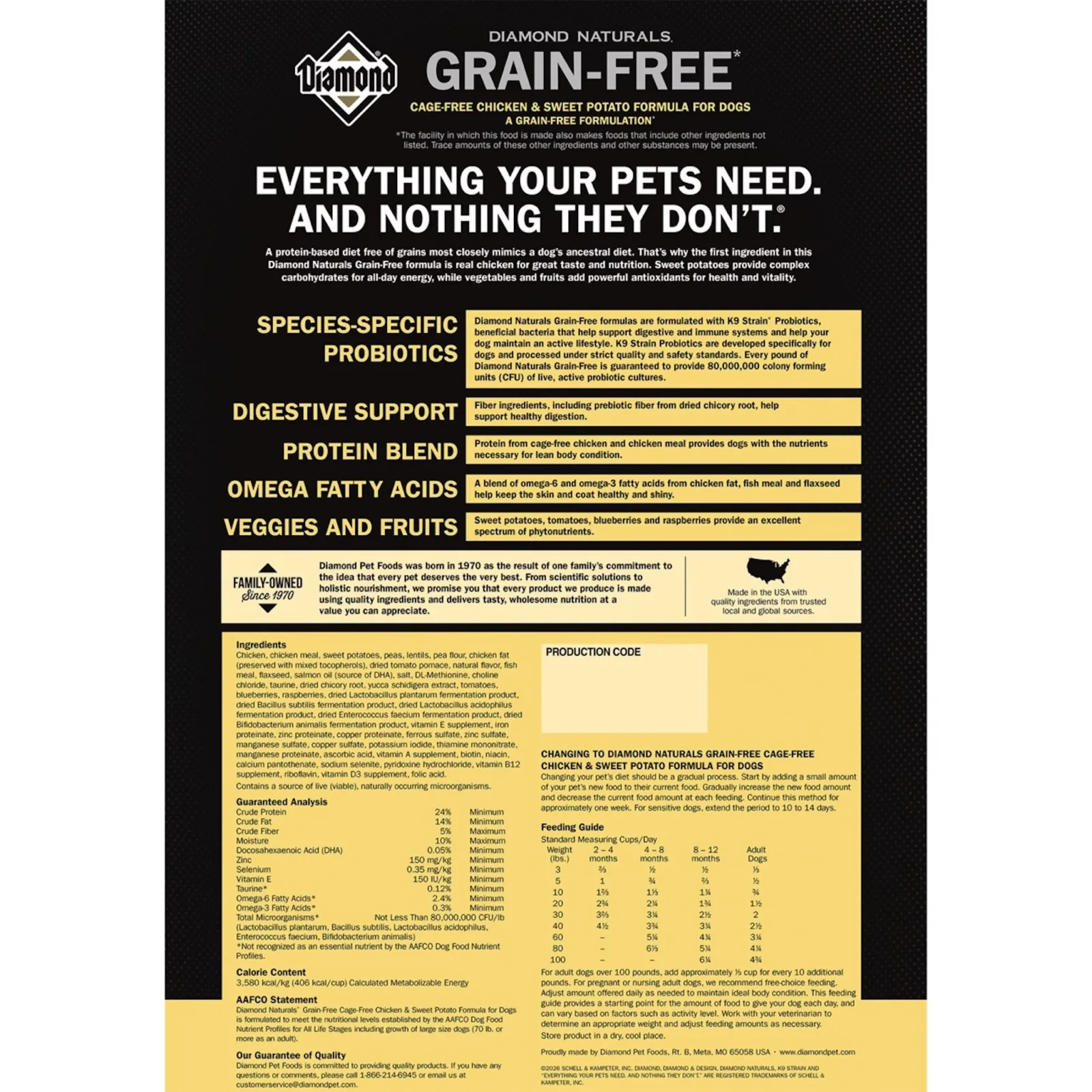 Diamond Naturals Grain-Free Cage-Free Chicken & Sweet Potato Formula Dry Dog Food - Image 2