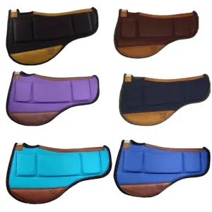 Diamond Wool Pad Company Canvas Top 1/2in Endurance Round Contoured Ranch Saddle Pad