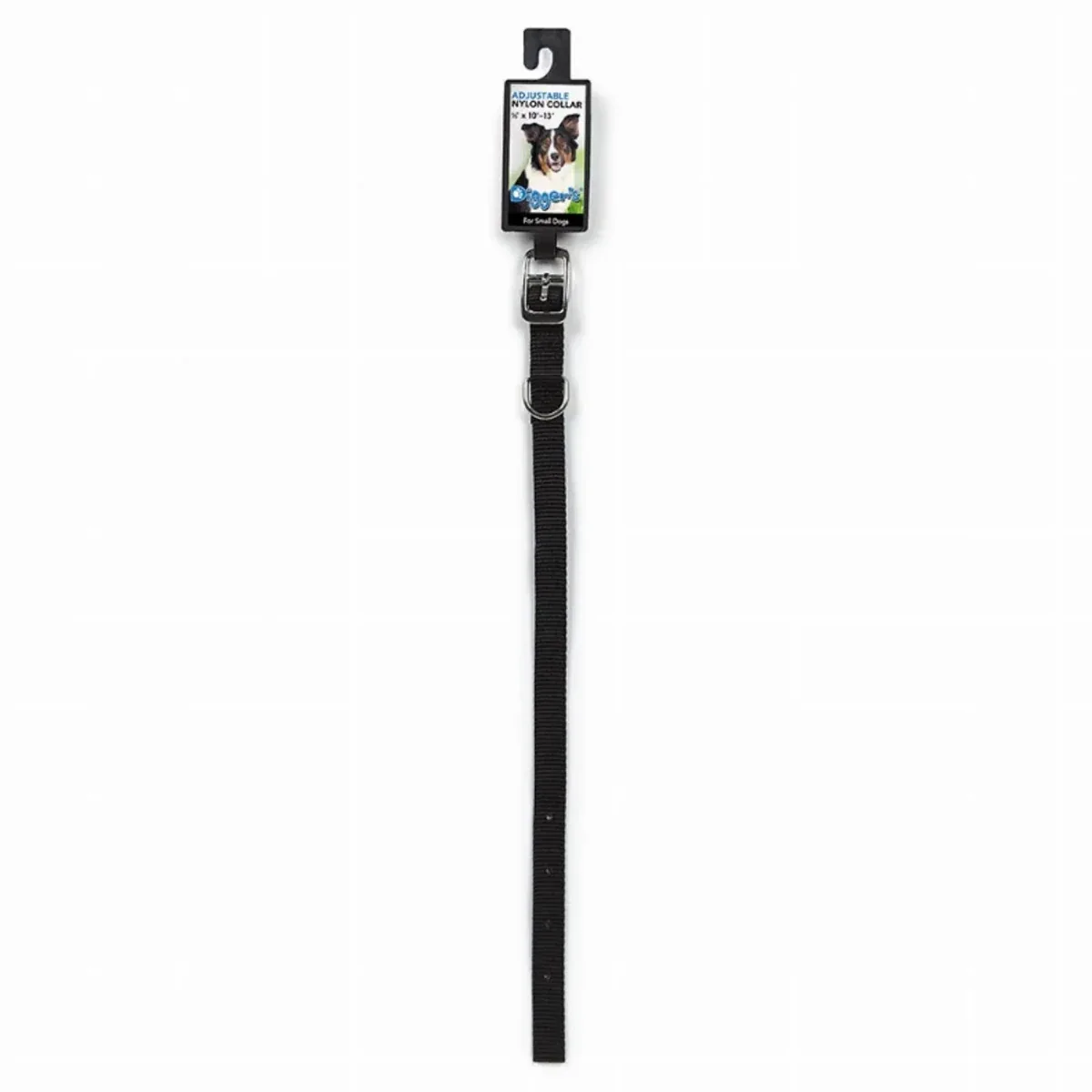 Diggers 5/8 in Nylon Dog Collar, 12 in Black