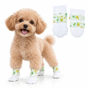 Disposable Dog Booties – Waterproof Paw Covers with Adjustable Straps, 20-Pack