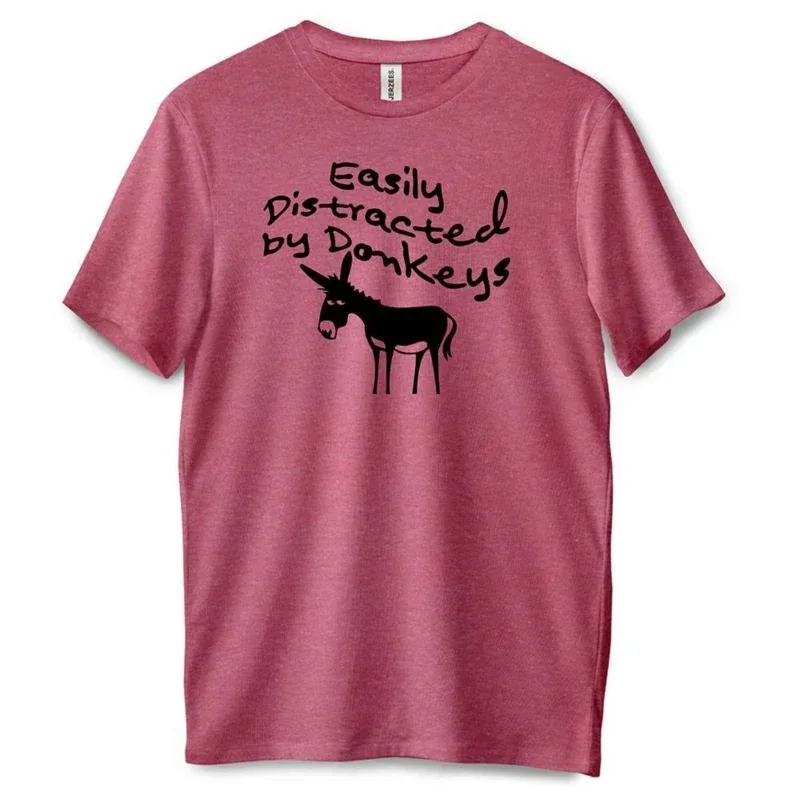 Distracted by Donkeys T-Shirt - Image 2