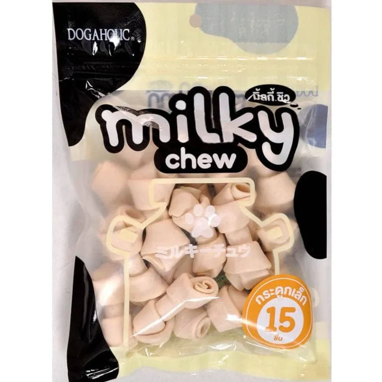 Dogaholic Milky Chew Bone Style Dog Treats (15pcs(210g) Special Offer