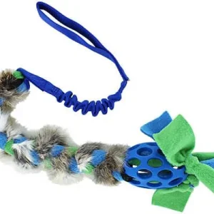 Doggie-Zen Bungee Fleece N Rabbit Braid with Hol