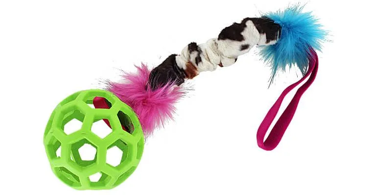 Doggie-Zen Bungee Hol-ee Crinkle Tug