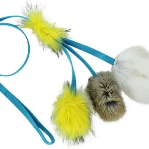 Doggie-Zen Octopus Squeaker Chaser with Rabbit & Sheepskin