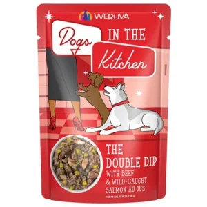Dogs in the Kitchen The Double Dip with Beef & Wild Caught Salmon Au Jus Wet Dog Food