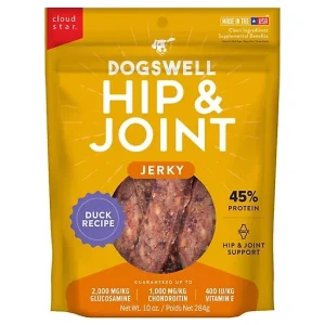 Dogswell Hip & Joint Jerky Treats, Duck Recipe, 12 oz