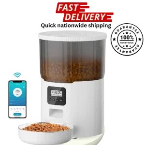 Double Meal Smart Pet Feeder – Programmable & Automatic Feeding for Cats & Dogs