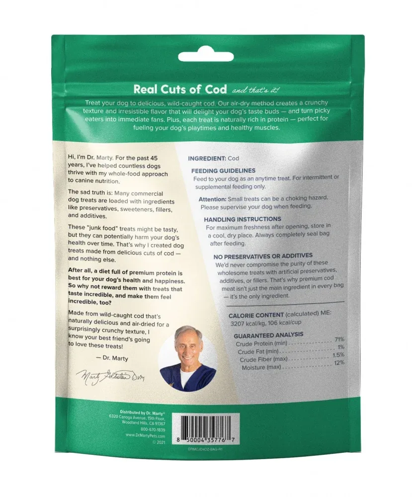 Dr. Marty Cod Cracklers Dog Treat - Image 2