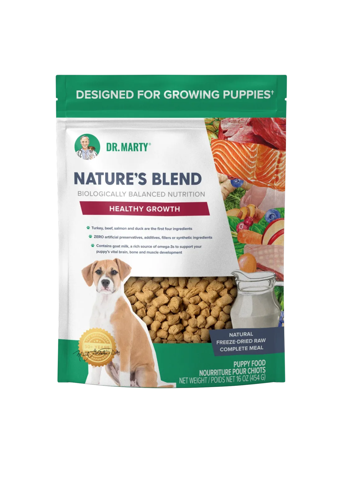 Dr. Marty Nature's Blend for Puppies Freeze Dried Raw Dog Food