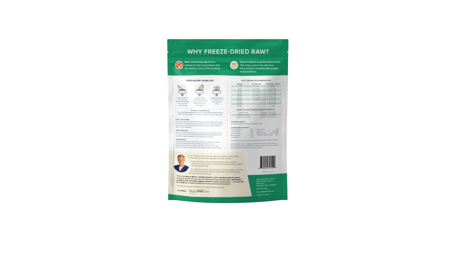 Dr. Marty Nature's Blend for Puppies Freeze Dried Raw Dog Food - Image 2
