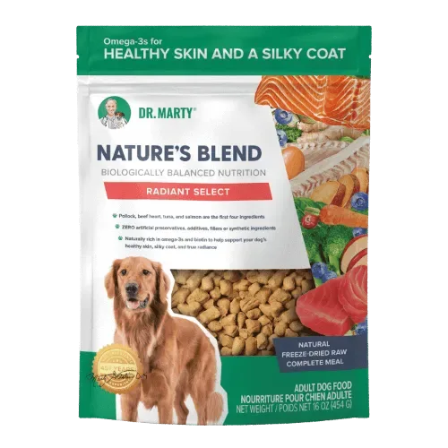 Dr. Marty's Nature's Blend Radiant Select Freeze Dried Dog 16 oz