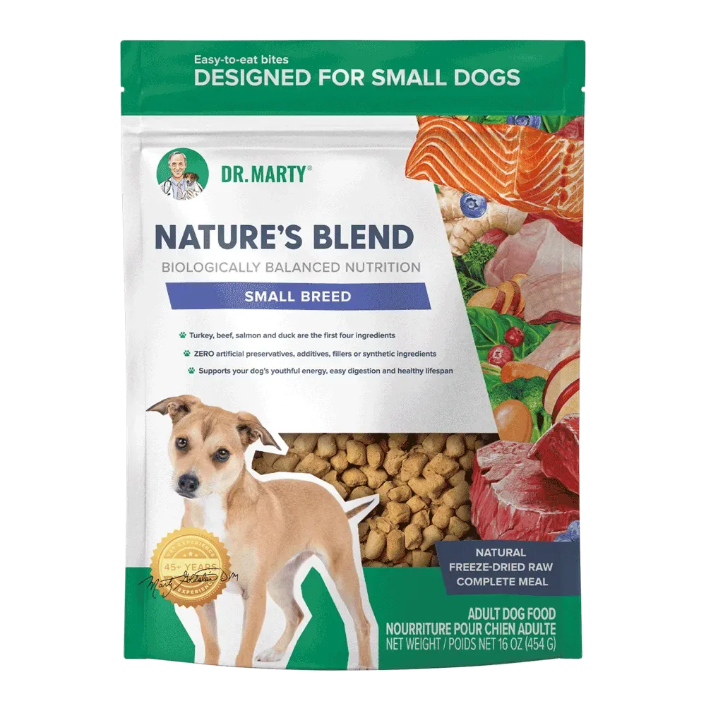 Dr. Marty's Nature's Blend Small Breed Freeze Dried Dog Food 80 oz (DD)