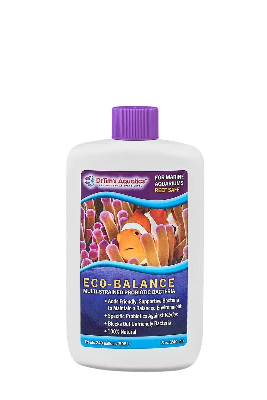 Dr. Tim's Aquatics Eco-Balance Probiotic Bacteria for Reef Aquarium 8 fl oz