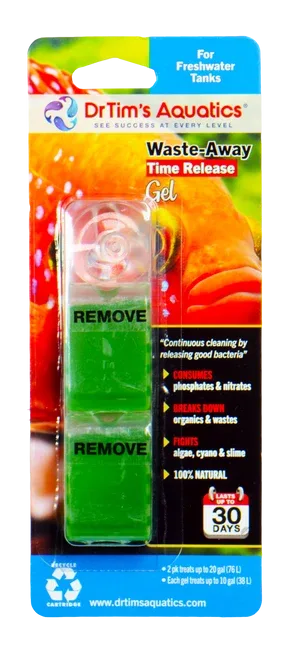 Dr. Tim's Aquatics Waste-Away Freshwater Time Release Gel Water Clarifier 2pk SM - Image 2