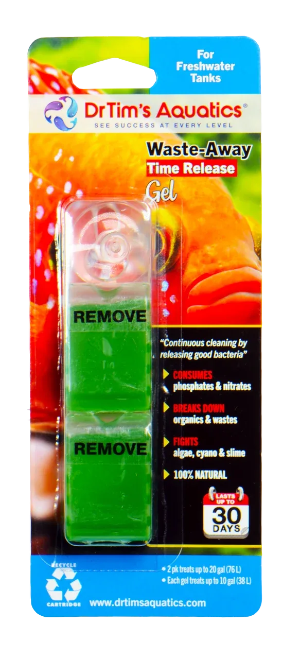 Dr. Tim's Aquatics Waste-Away Freshwater Time Release Gel Water Clarifier 2pk SM