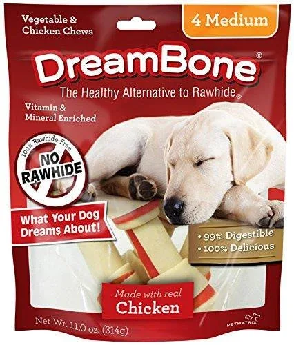 Dreambone Chicken Dog Chew Medium 4ck {L-b}923092