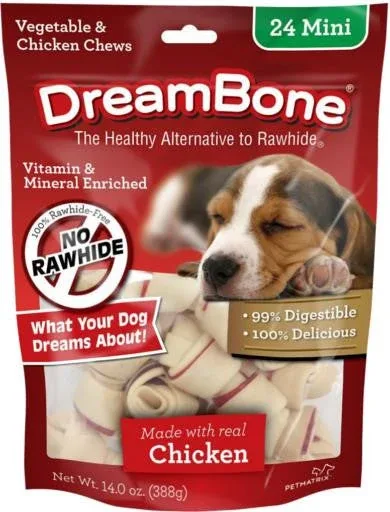 Dreambone Chicken Dog Chew Mini 24pck {L+1} 923084