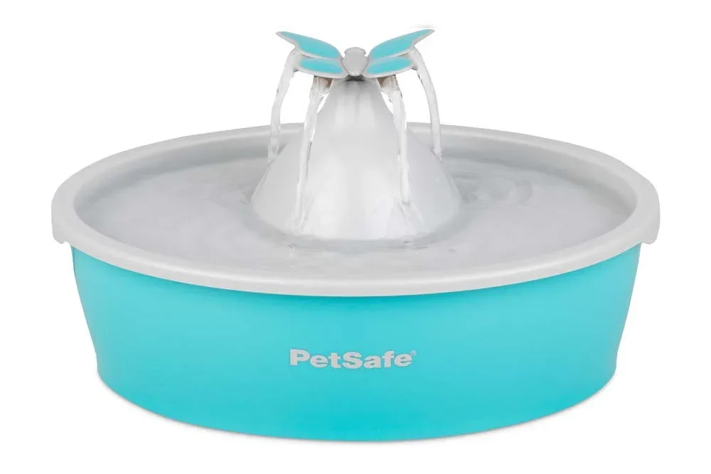Drinkwell Butterfly Pet Fountain Blue