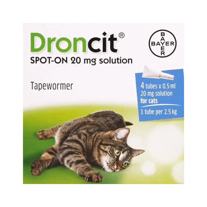 Droncit Spot-On for Cats - 4 Pack - Image 2