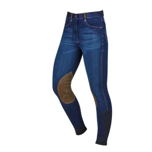 Dublin Ladies Shona Knee Patch Denim Breeches
