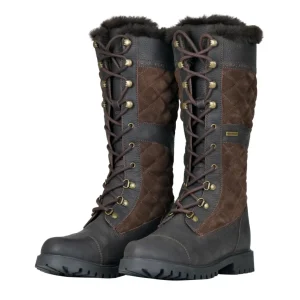 DUBLIN YUKON QUILT BOOTS CHOCOLATE BROWN LADIES 6.5