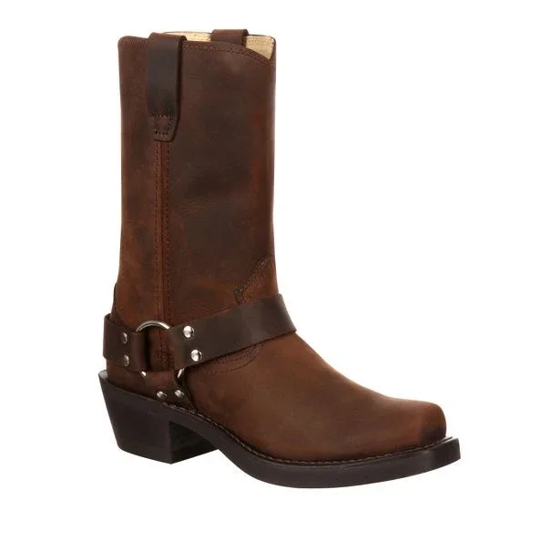 Durango Mens Square Toe Brown Harness Boots - Image 2